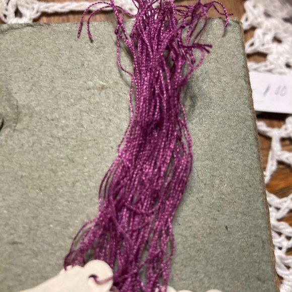 25 Vintage Jewelry tags Purple String Aged Dennison Jewelry Tag Boutiqe - Picture 3 of 5